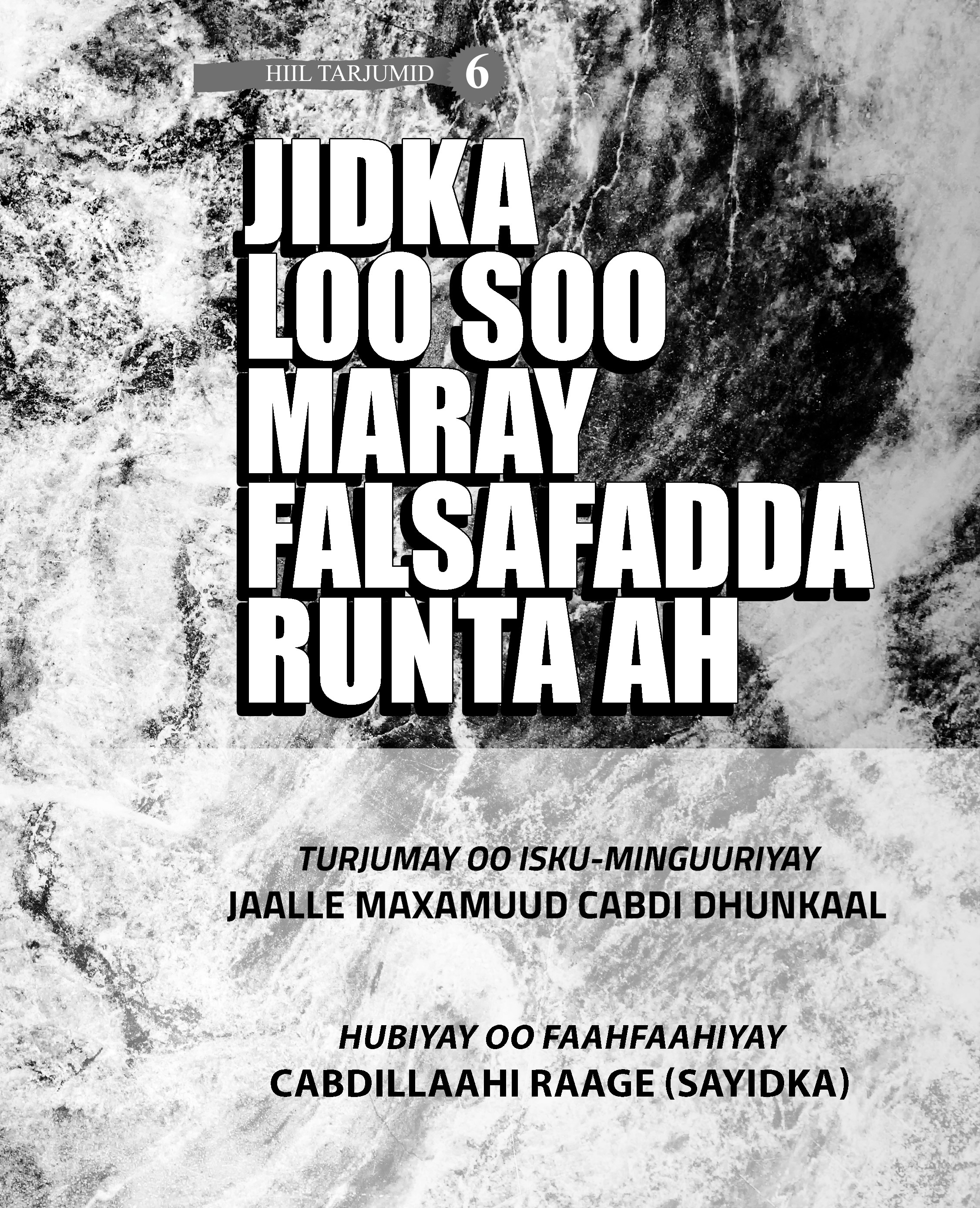 Cover of Jidkii loo soo maray falsafadda runta ah